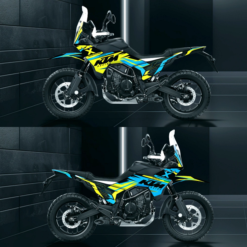 Reverse Tone Flux Edition Full Body Sticker for Adventure 250/390 X | Premium Gloss Vinyl with FPF (Fade Protection Film), Waterproof, Precut Sticker, Pack of 1